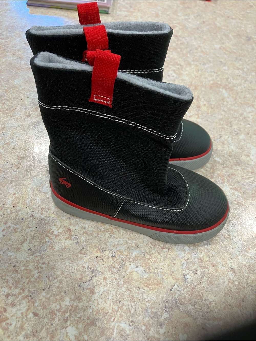 See Kai Run Ripley Kids Winter Boots with Grey Sole